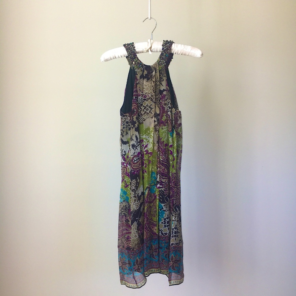 ECI Silk Halter Dress
